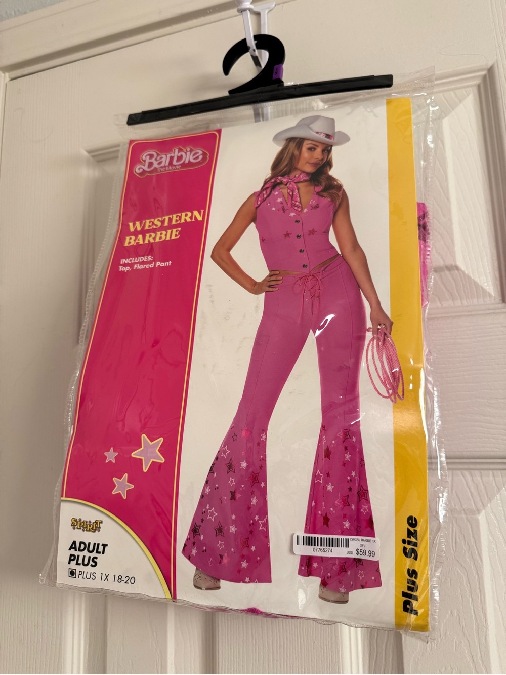 NWT Barbie Pink Western-Style Flared Jumpsuit Size 18/20